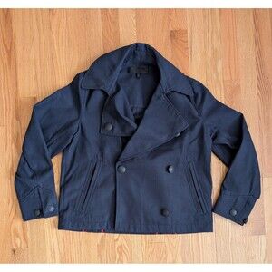 Rag & Bone X Bonotto Gardening Women Navy Blue Blazer Jacket Double Breasted XXS